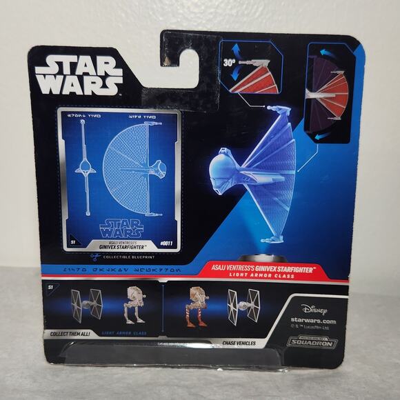 Star Wars Micro Galaxy Squadron ASAJJ Starfighter #0010 Series 2 Brand New - Picture 2 of 6